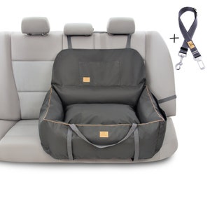 Dog car seat - for big dog - Handmade cushion dog car seat -Waterproof dog car booster seat - Dog travel bed