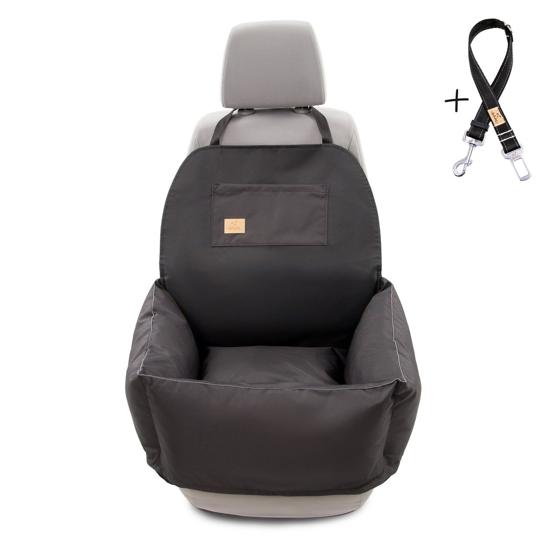 Dog Car Seat Black Cushion Pet Car Seat Premium Dog Car Booster Seat