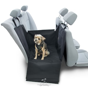 Car seat cover for medium dog - BLACK - Dog seat cover on half seat - Basket seat cover - Waterproof car seat cover for dog
