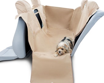 2in1 Car seat cover for dog - Dog hammock seat cover - Seat cover with door and headrests protection - Waterproof car seat cover for dog
