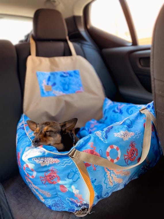 Seggiolino Auto Per Cani Di Piccola E Media Taglia, Impermeabile, Pieghevole, 40 X 30 X 40 Cm, 15373