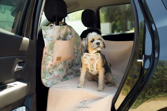 Auto Sitzbezug für mittleren Hund Hundesitzbezug auf halber