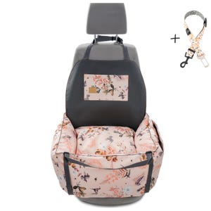 Premium Dog Car Seat for Safe and Stylish Travel, Comfortable Pet Travel Gear, Safety belt included in the set, Top Quality YKK Zippers