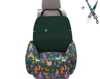 Dog car seat - Cushion pet car seat - Premium dog car booster seat - Dog carrier bag