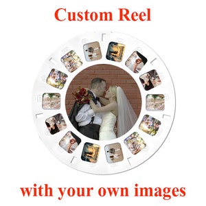 Personalized Viewmaster style reel Custom Christmas gift Proposal Wedding Valentine's day Mother's Celebration Anniversary Birthday image 1