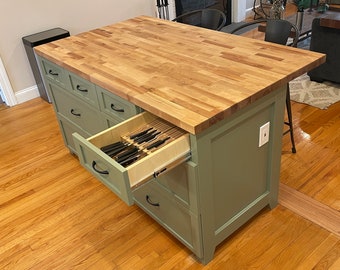 Portable Kitchen Island Plans • WoodArchivist