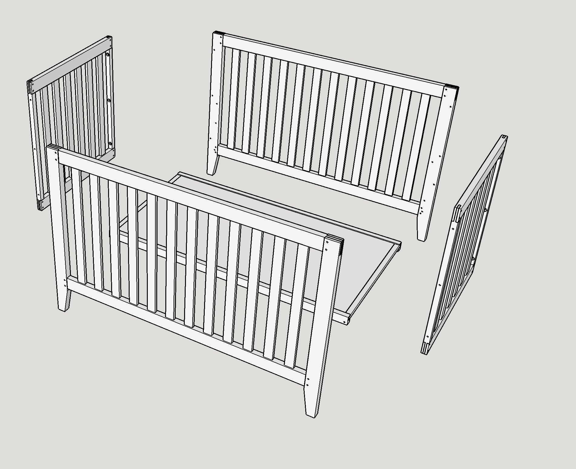 Crib Woodworking Plans [+FREE Full Build Video] - Etsy