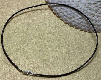 Leather chain Leather chain made to measure Leather necklace Leather collar leather chain black 2 mm black zB 100 cm