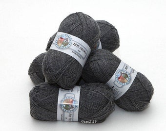 Wool knitted wool wool knitted yarn 250g grey