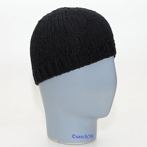 Hat Knitted Hat Beanie Wool Hat Cap D1 black