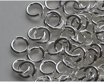 Biegeringe Binderinge Silber Biegering Ring 6mm 10gr. 80 Stk.