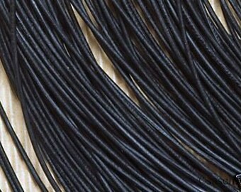Leather ribbon leather strap leather cord 1.3 mm 5 pcs