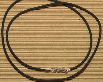 Rubber necklace after MASS 2 mm choker necklace