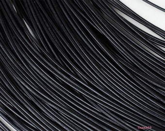 Leather strap, leather cord, leather cord 2 mm, 5 pieces, 1 m each