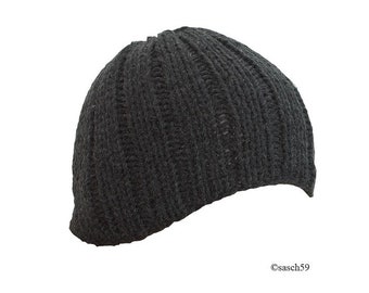 Hat knit cap beanie wool hat Cap 6 grey NEW