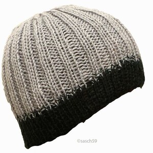 Hat knit cap beanie wool hat Cap 15 grey