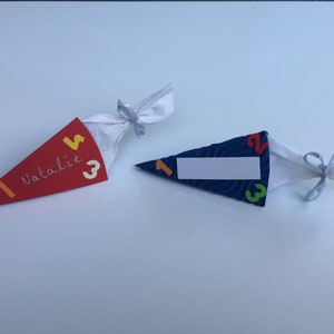 5er Set Tischkarten Platzkarten Tafel 2,  Geschenkbox, Streuteile, Einschulung, Schulanfang, Kindergeburtstag