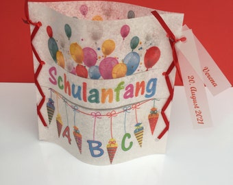 Tischlicht Luftballons Einschulung, Schulanfang, Kindergeburtstag