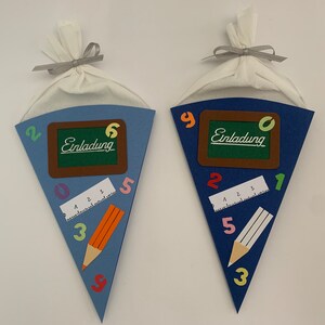 Invitation board 3, cash gift for school enrollment, school start, children's birthday, also for vouchers image 2