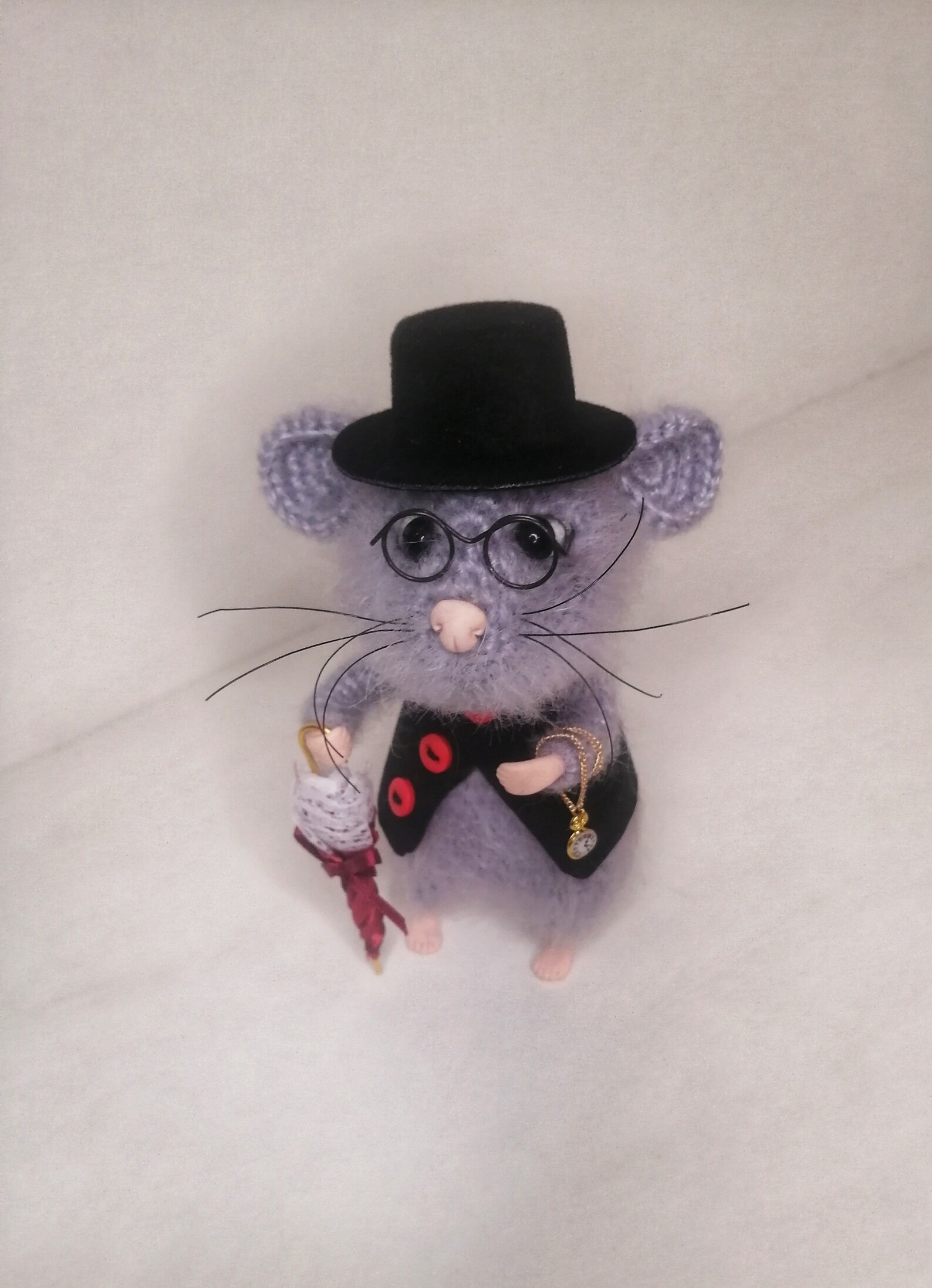 Soft toy mouse tiny mouse figurine of a mouse a gray Etsy