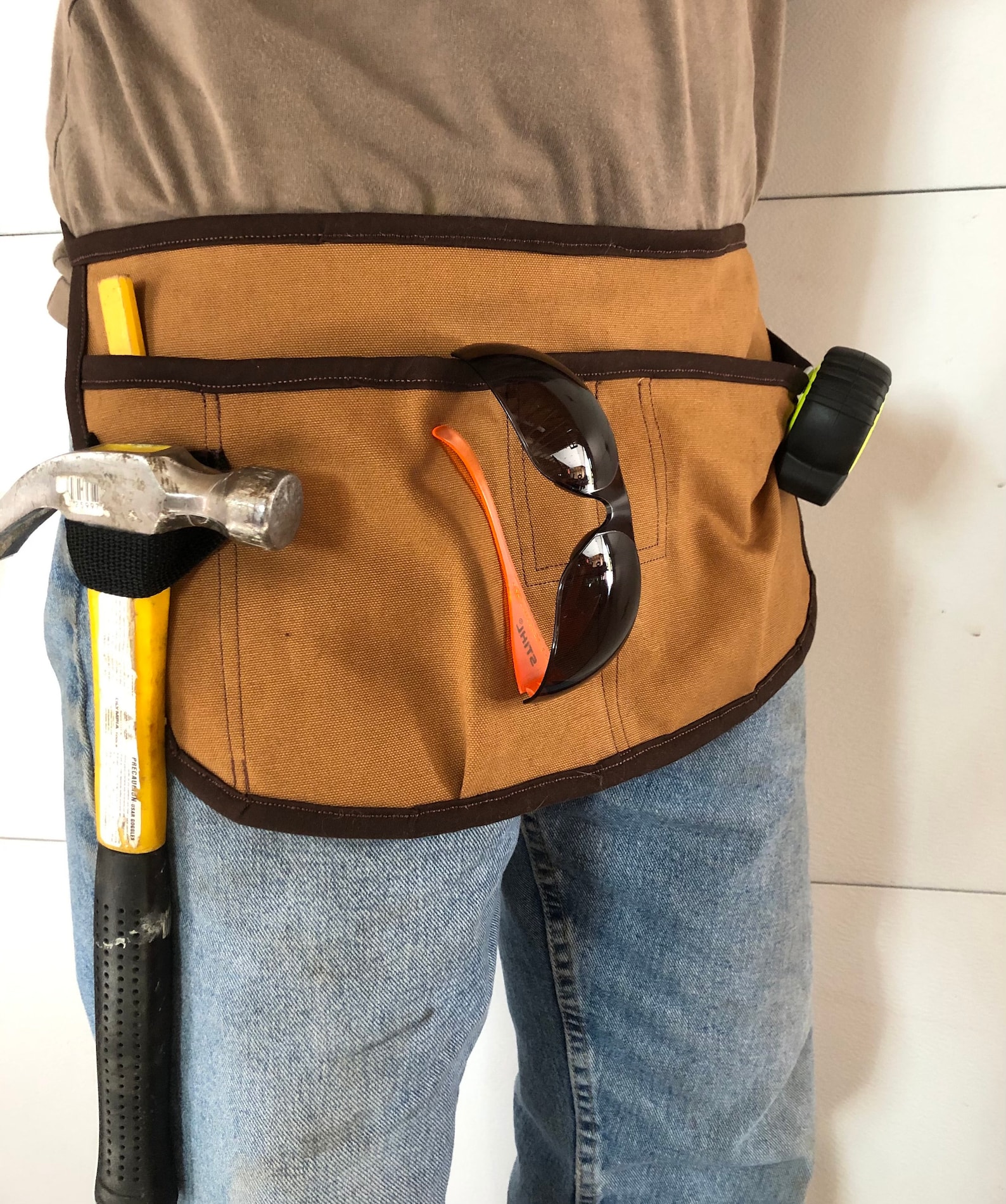 Work Apron Nail Apron Tool Apron Carpenter Apron Utility Etsy