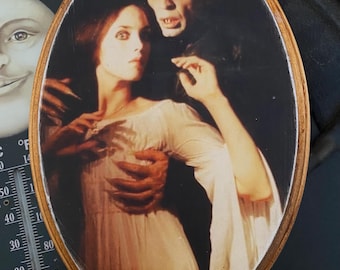 Nosferatu 1979 Solid Wood Plaque, Goth Romance Decor