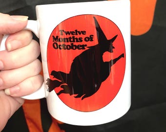 Retro heks - nostalgische Halloween-mok