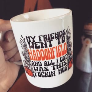 Haddonfield Souvenir Mug, Vintage Halloween Mug, Goth Mug, Horror Mug, Halloween Lover, Michael Myers