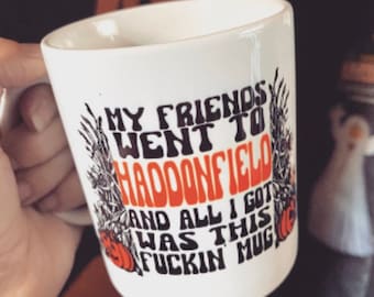 Haddonfield Souvenir Mug, Vintage Halloween Mug, Goth Mug, Horror Mug, Halloween Lover, Michael Myers