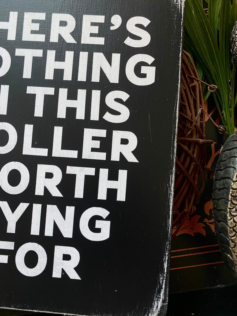 Southern Gothic Decor - Dark Holler Rustic Wood Sign image 2