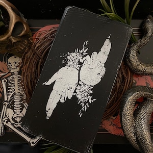 As Above So Below Plaque, Witchcraft, Dark Decor, Witch, Wall Art, Necromancer, Goth, Witchcraft, Dark Art