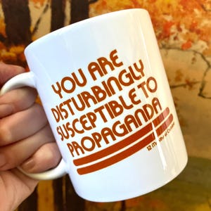 1968 Vintage Werbung Becher, Retro Style Kaffeetasse