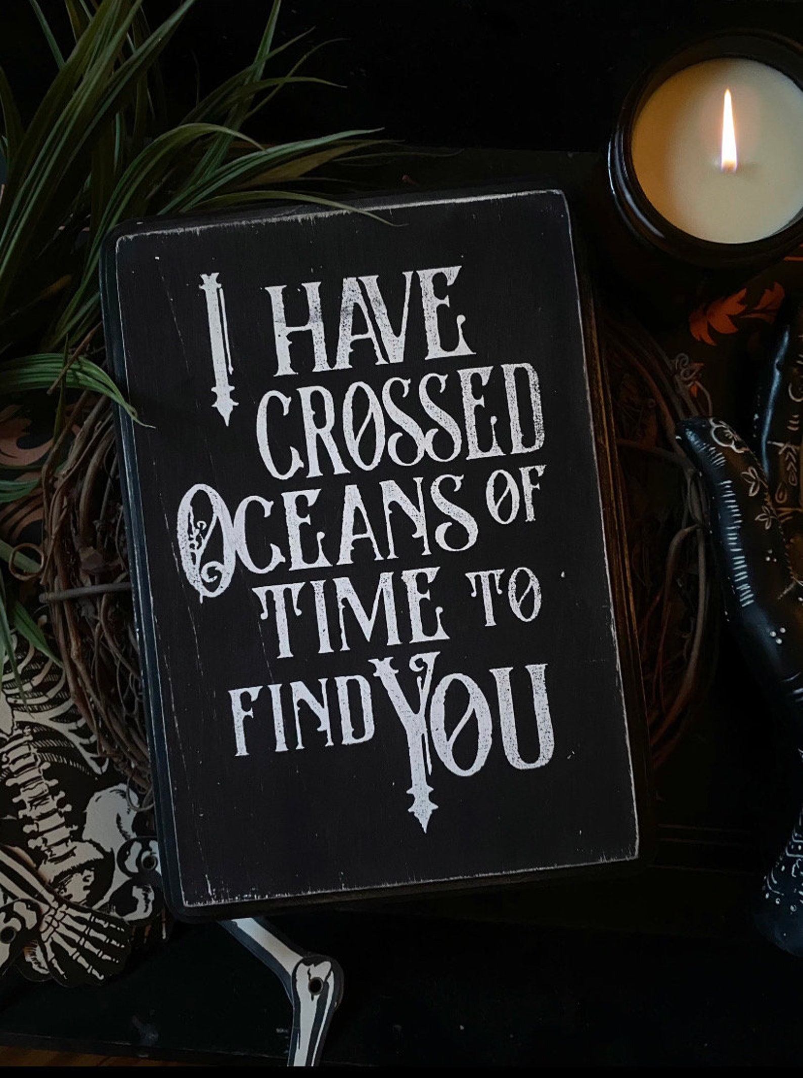 Dracula Wood Sign
