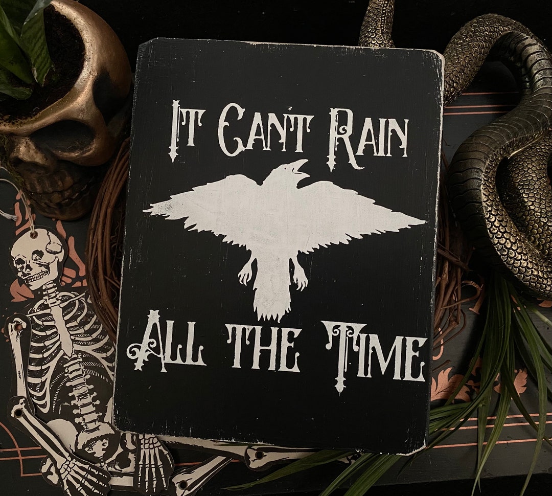 The Crow Sign, It Cant Rain All the Time, Halloween, Horror, Gothic ...