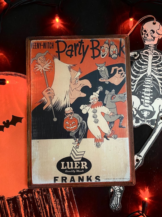 Vintage Witch Ad Halloween Wood Sign