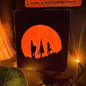 Halloween III Wood Sign, Spooky Plaque, Michael Myers Goth Decor, Witchy October Art