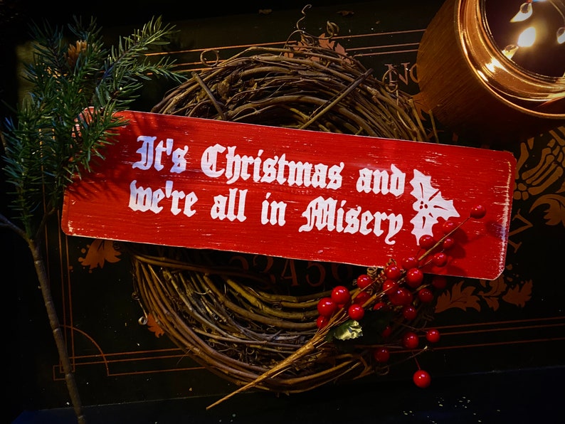 Christmas Vacation Sign, National Lampoon, Holiday, Christmas, Dark Humor, Goth, Wood Sign, Primitive, Rustic, Funny Christmas, Gift Idea