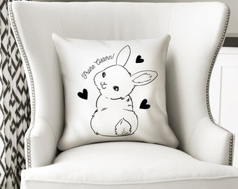 Decorative pillow Easter | Easter Bunny | Happy Easter | Pillowcase | Cushion cover | Sofa cushion 50x 50 cm or 40x 40 cm