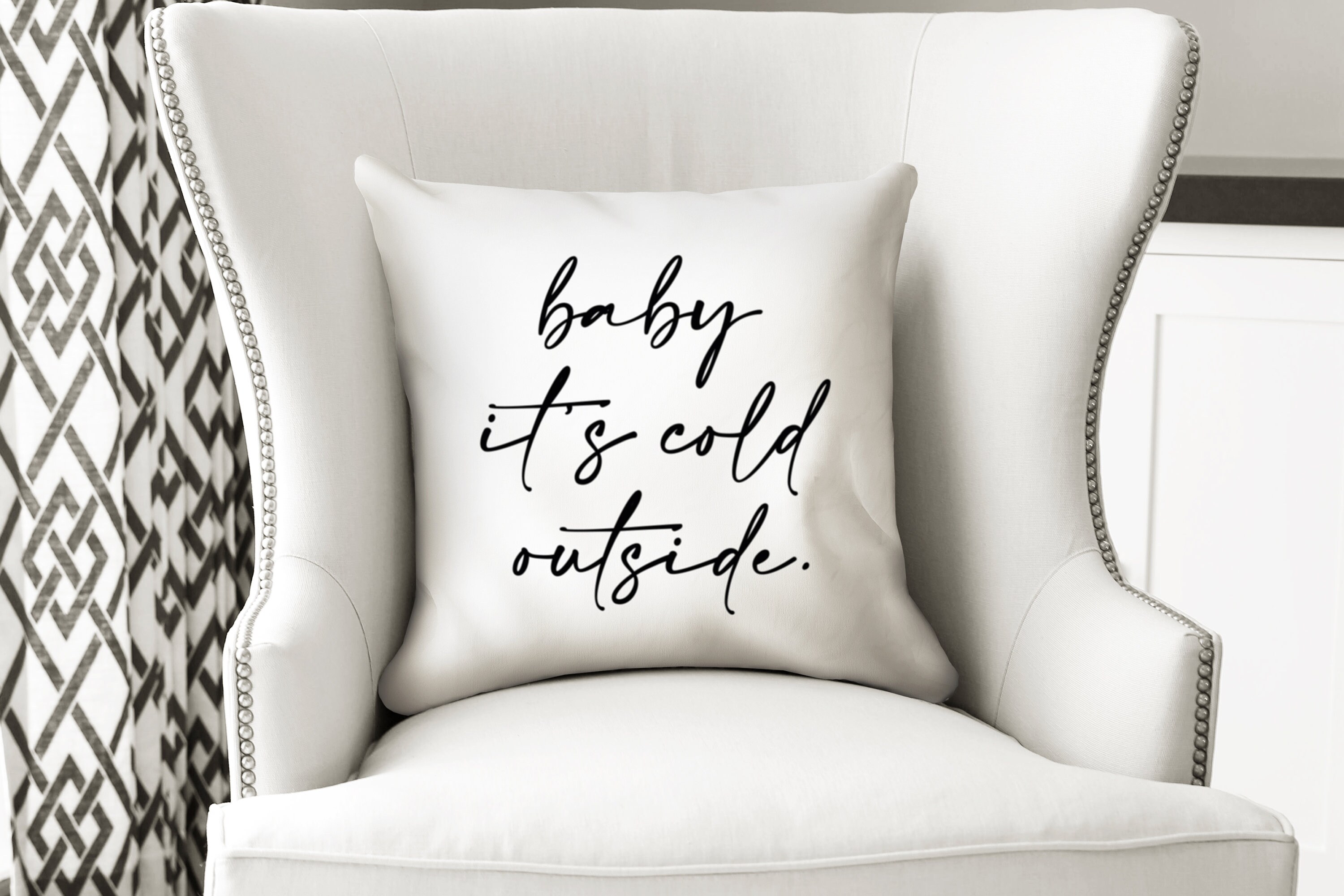 Dekokissen Weihnachten | Baby it's cold outside
