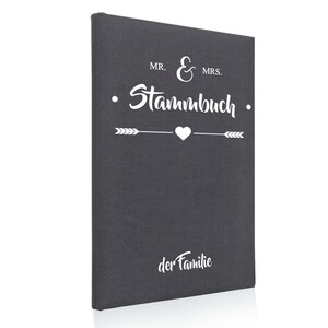 Stammbuch Serie Mr. & Mrs. - Familienstammbuch - verschiedene Größen, Heiratsurkunde, Geburtsurkunde.