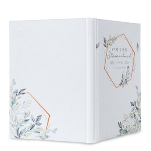 Stammbuch der Familie Benita · bedrucktes Buchbinderleinen · personalisiert · Stammbuch für die Hochzeit · Heiratsurkunde, Geburtsurkunde