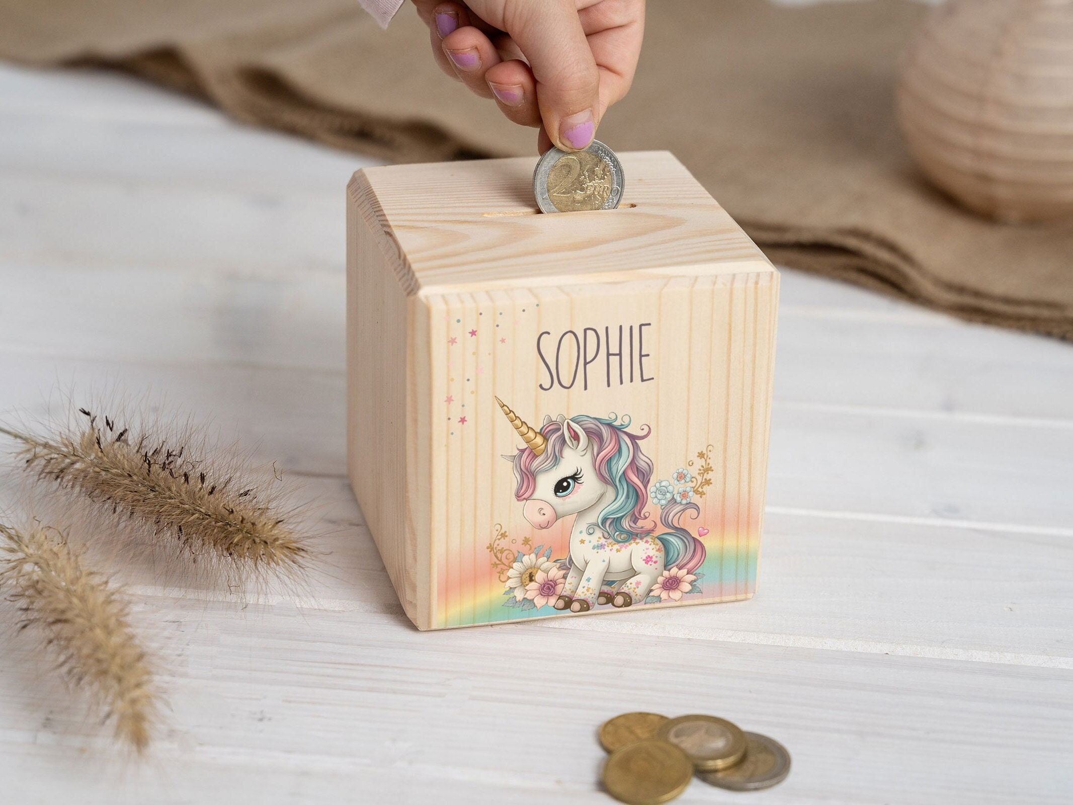 Kit de lampe de lune à peindre soi-même, lampe de nuit 3D à faire soi-même avec support en bois