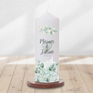 Wedding candle personalized - &#39;Eucalyptus 1&#39; Wedding Candle - wedding candle - wedding candle - candle for the wedding
