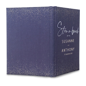 Stammbuch der Familie Star · bedrucktes Buchbinderleinen · personalisiert · Stammbuch für die Hochzeit · Heiratsurkunde, Geburtsurkunde