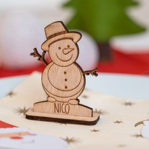 Tischkarte | Schneemann | personalisiert | Weihnachtstisch | Weihnachtsgeschenk | Weihnachtsplatzkarten | Weihnachtstischdekoration
