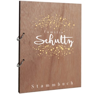 Familienstammbuch aus Holz · Stammbuch für Eheurkunde, Geburtsurkunde usw. Hochzeit· Holzcover · Stammbuch der Familie Matilda