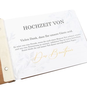 Gästebuch Hochzeit Nr. E1 unsere Hochzeitsgäste Hochzeitsgästebuch Familiengästebuch Holz verschiedene Größen Hochzeitideal Bild 7