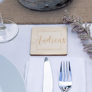 Untersetzer • Holz • Lasergravur • personalisierbar
