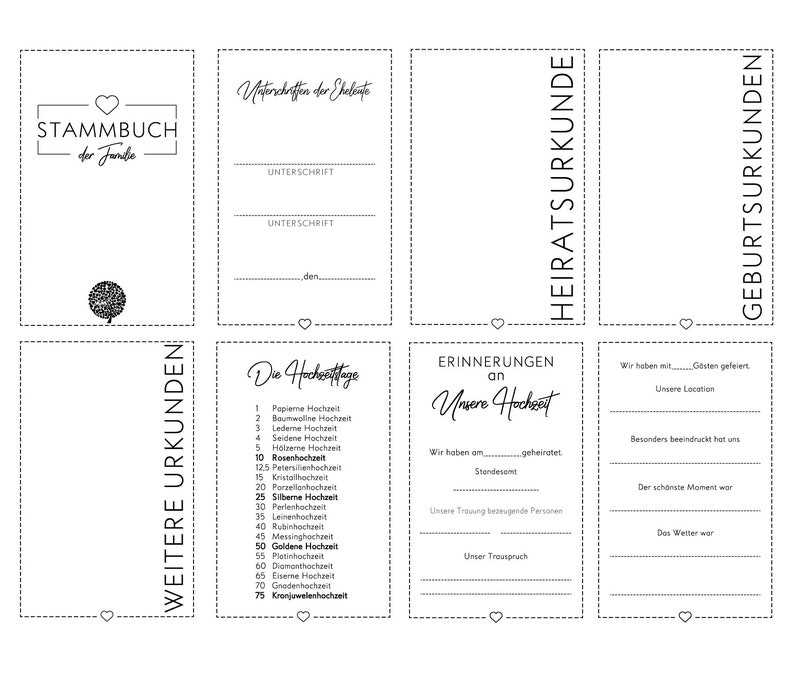 Stammbuch der Familie Nr. 302 Familienstammbuch verschiedene Größen, Heiratsurkunde, Geburtsurkunde. Bild 4