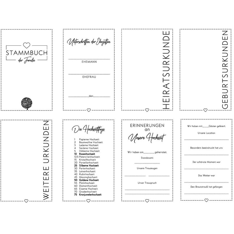 Stammbuch Serie Alan klassisch, A5, A4 verschiedene Farben Bild 6